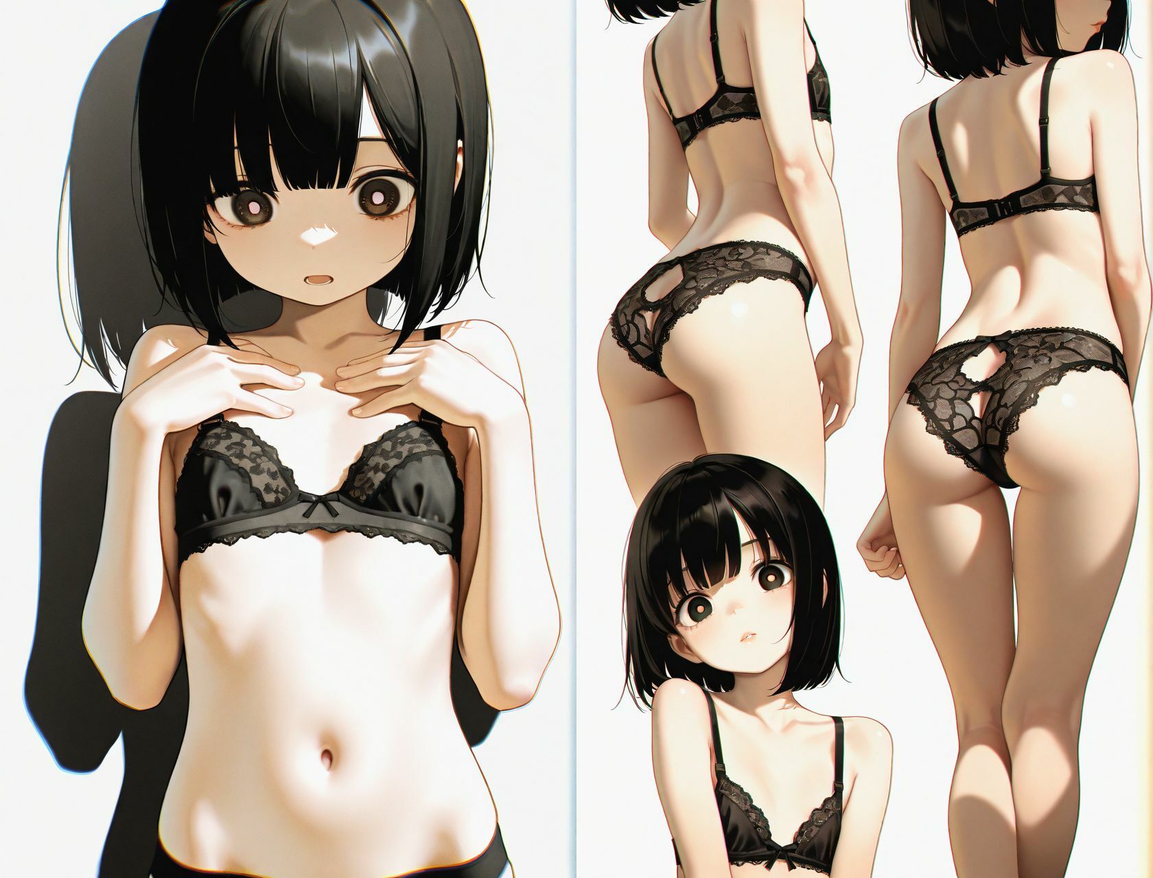 【エロ父】★高画質:細部までこだわったAI生成＆超選定画像集です『ロリっ子女子  中だし性教育』1