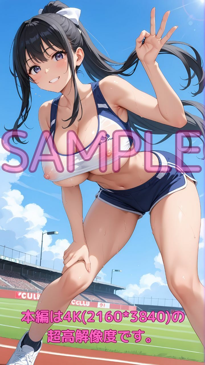 汗まみれ発情巨乳陸上部女子の引き締まったま○こを、俺の秘密のトレーニングで理性崩壊まで中出し！犯しまくり！ サンプル1