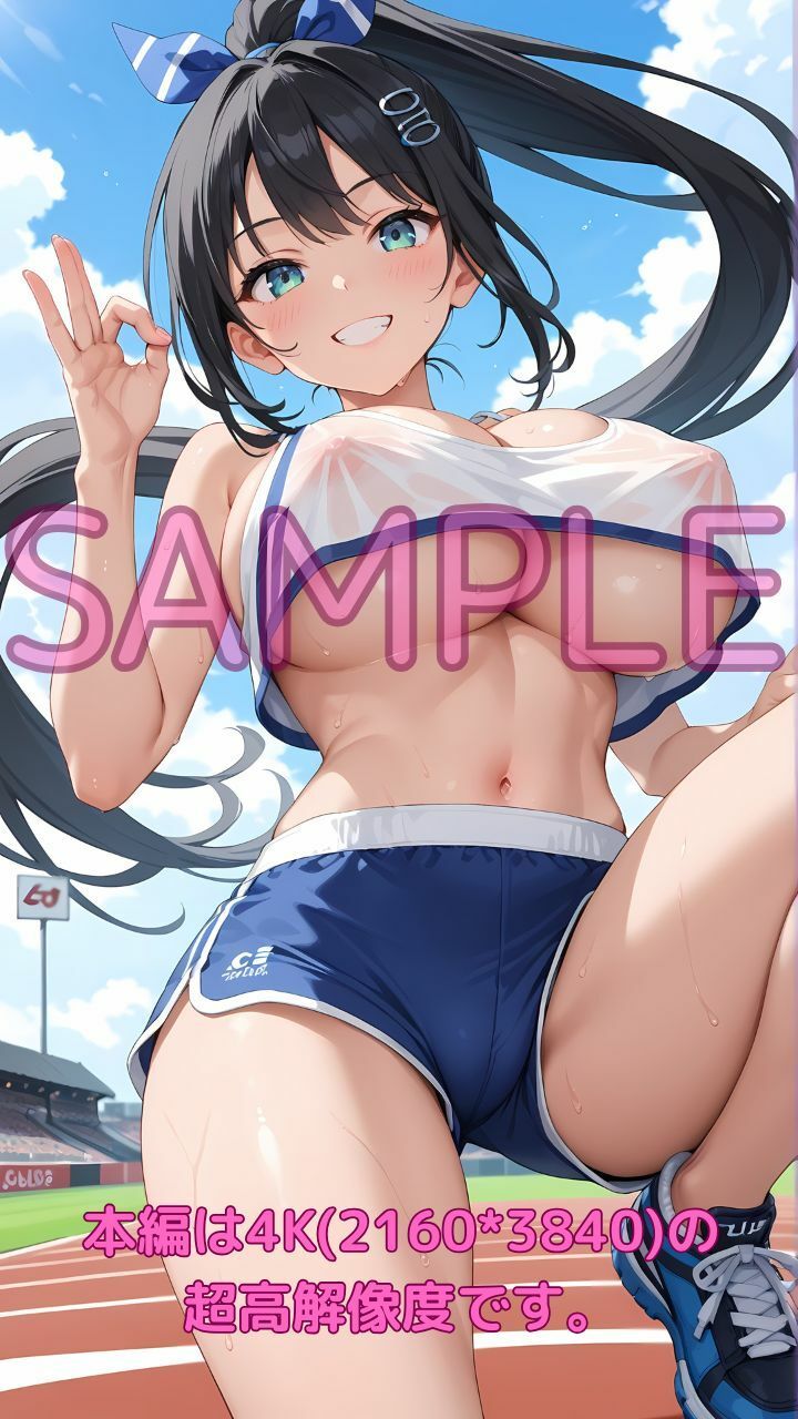 汗まみれ発情巨乳陸上部女子の引き締まったま○こを、俺の秘密のトレーニングで理性崩壊まで中出し！犯しまくり！ サンプル2