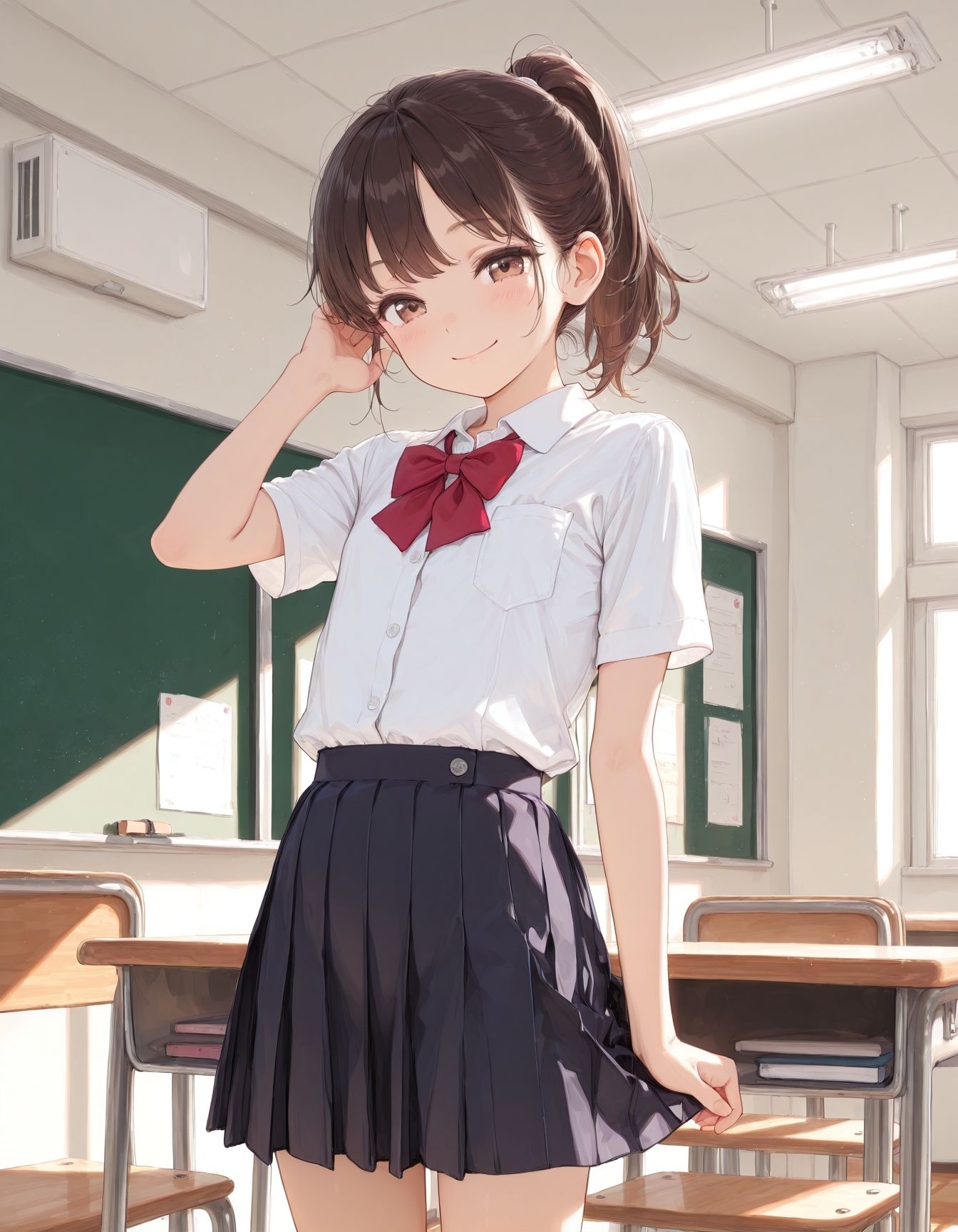 サンプル-女子校生たちは放課後の教室をラブホ代わりに使う - サンプル画像