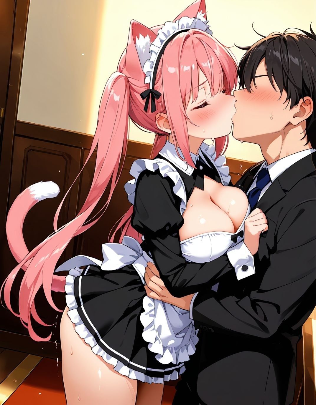 かまって従者のニアちゃん  お仕事終わりはいっぱいご褒美ほしいニャン！！ 半袖メイド編_1