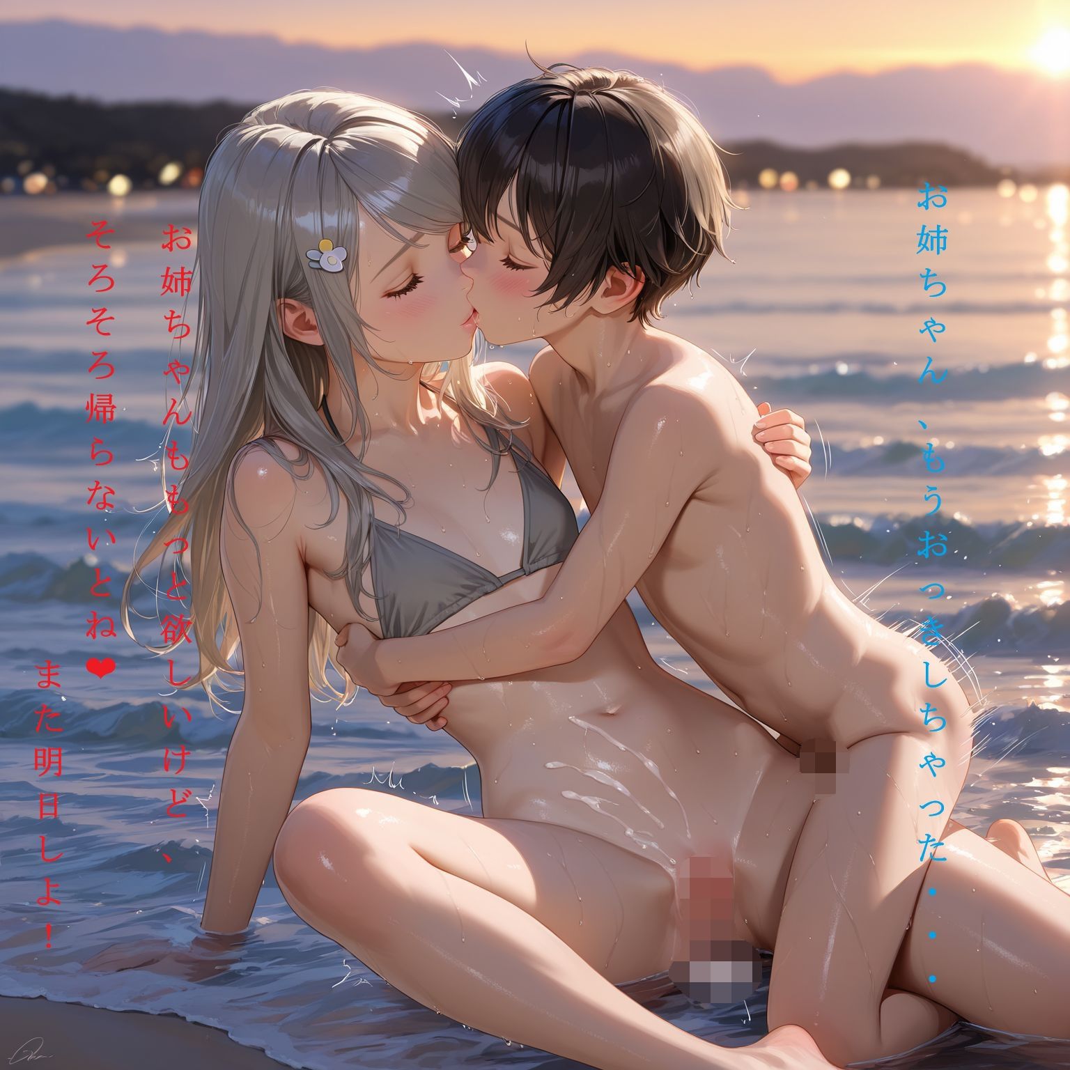 実姉の誘惑4-僕はちっぱいなお姉ちゃんと青姦セックスをする-9