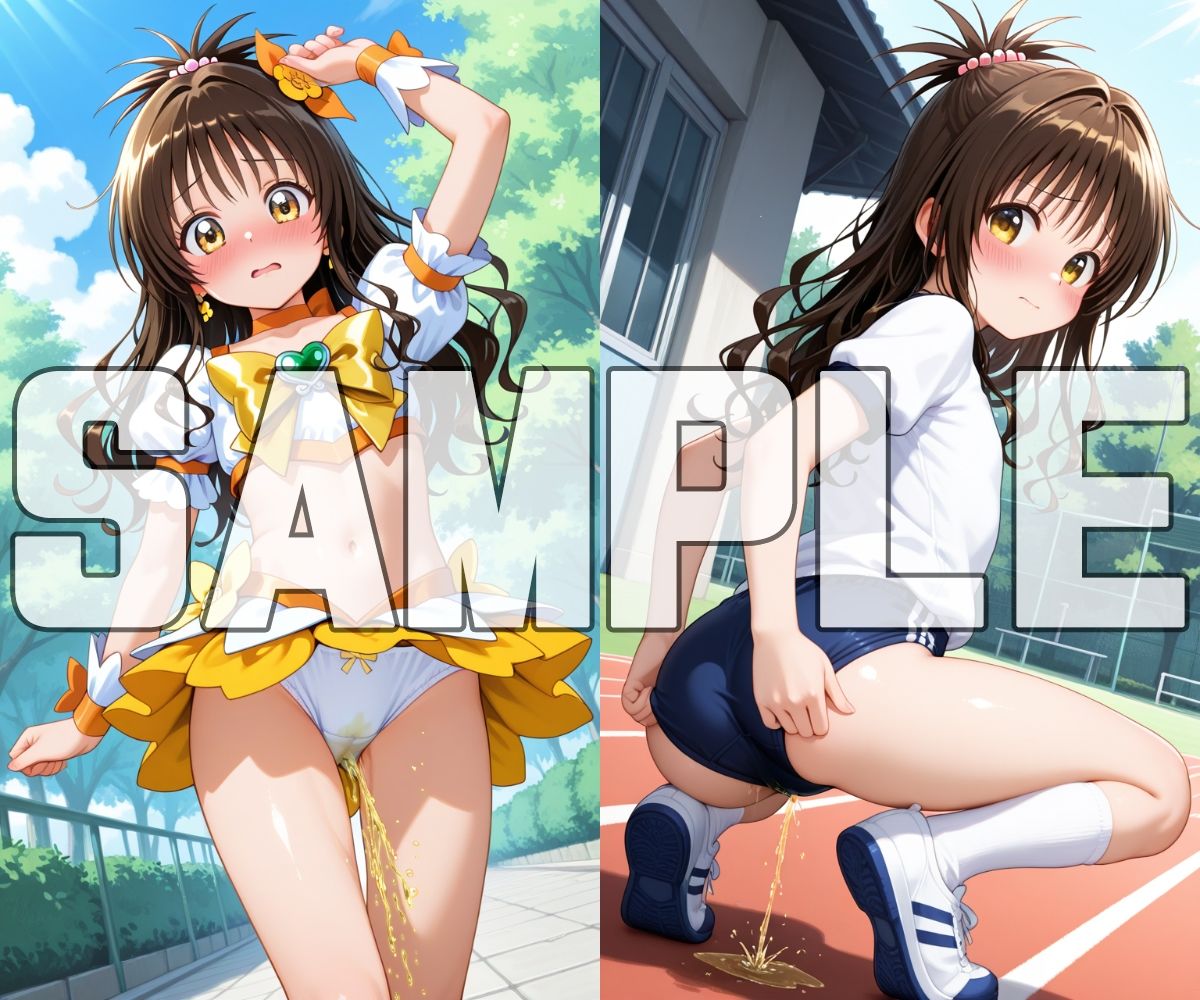 おしっこお漏らしチャレンジ【To〇oveる貧乳娘編】3