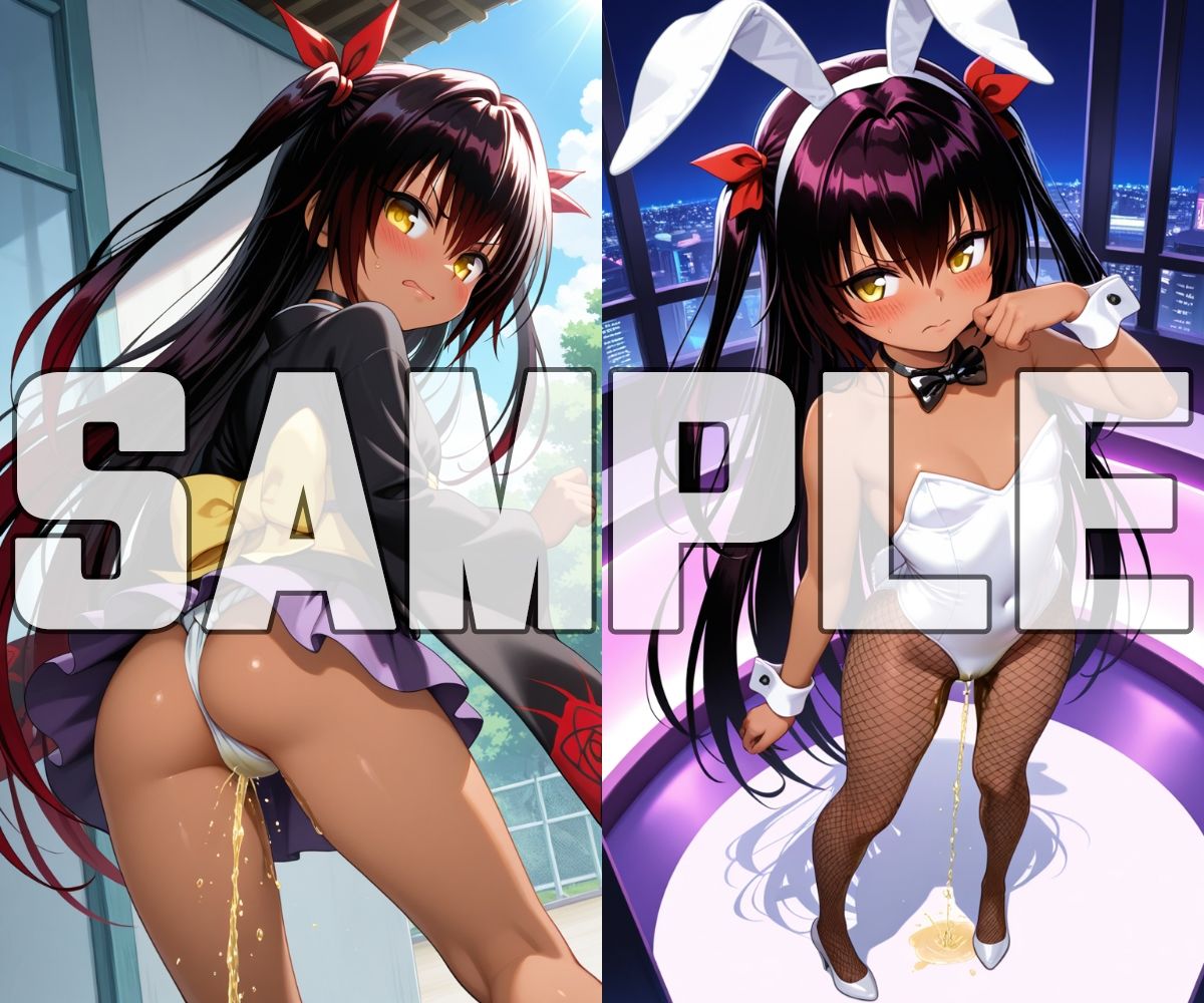 おしっこお漏らしチャレンジ【To〇oveる貧乳娘編】8