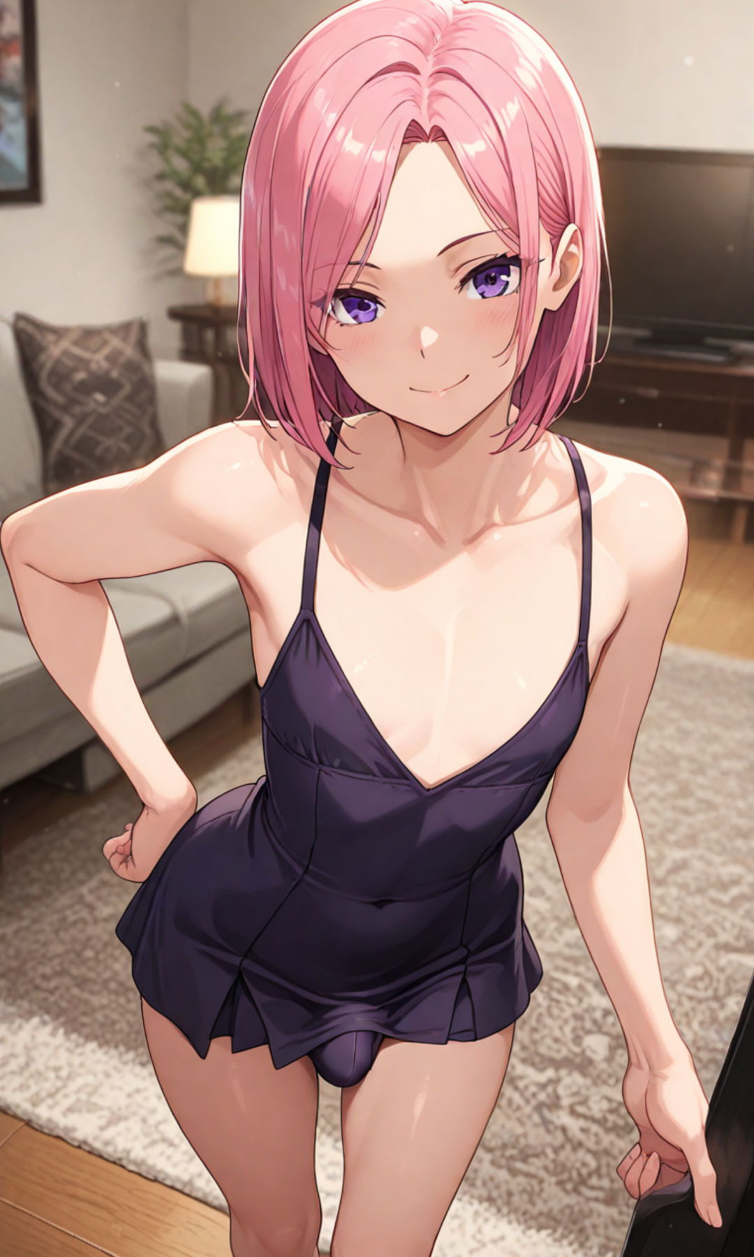 オナニーで大量射精する男の娘たち_9