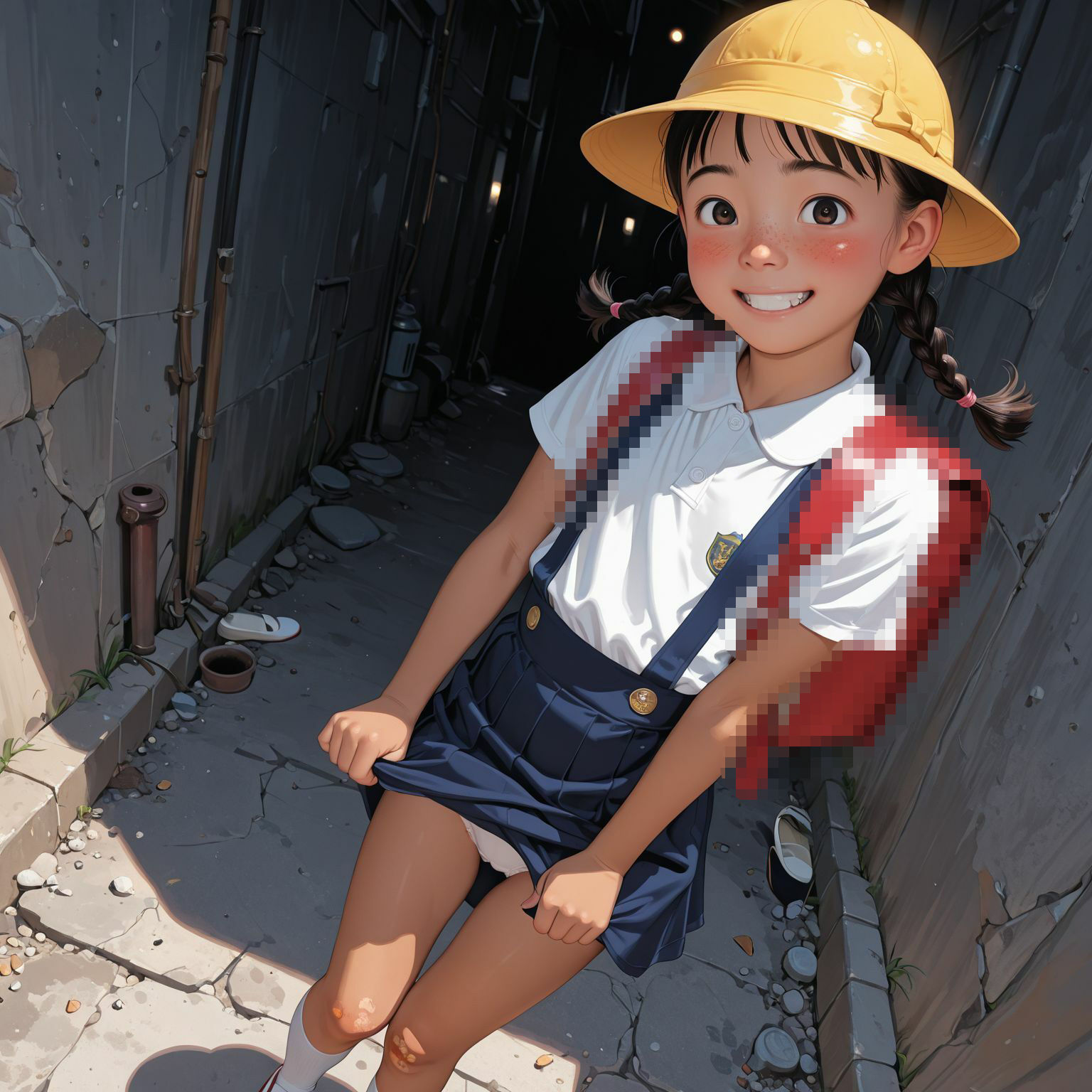 街角生オカズ狩り1日目  獲物 1:元気いっぱい三つ編み少女（セリフ付き）_4
