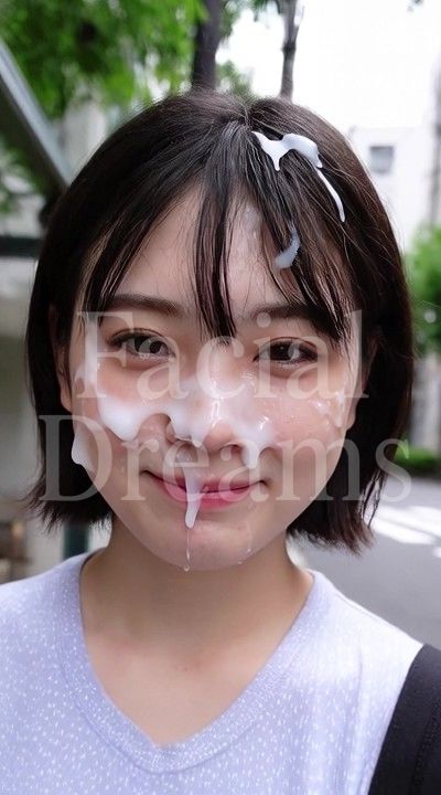 屋外顔射美女150人 サンプル3