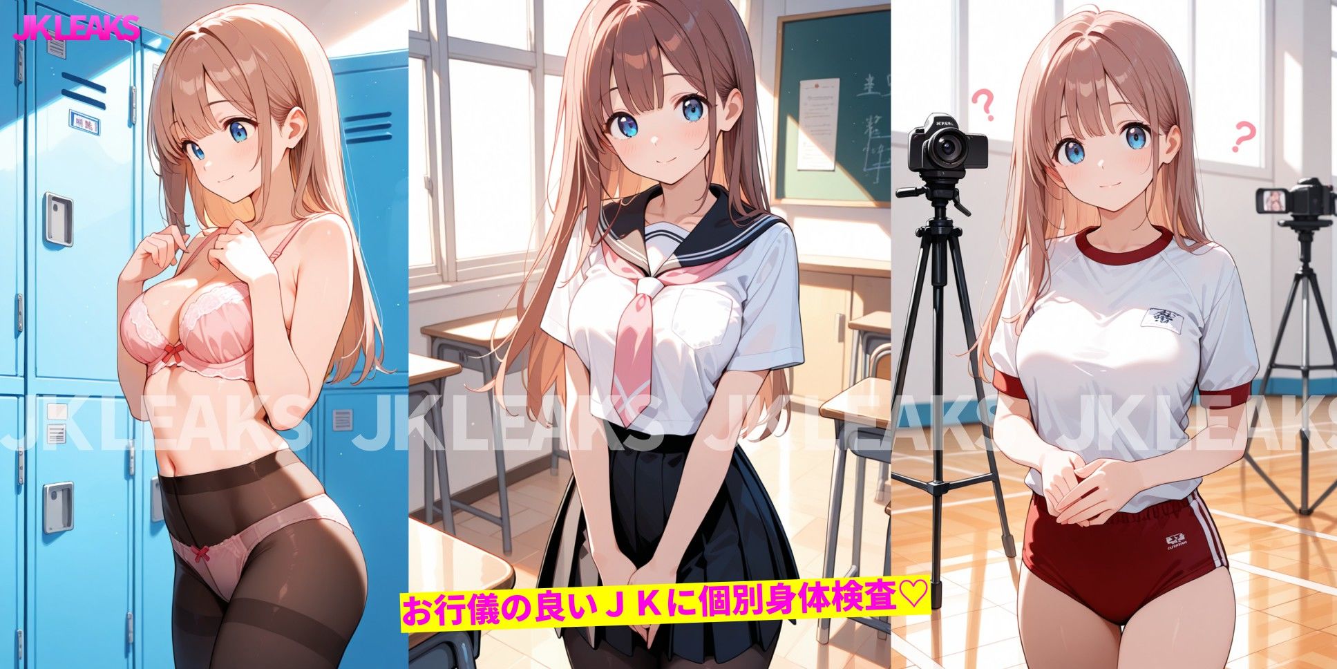 【無料エロ漫画】d_768873 JKLEAKS 44 - 絶対妊娠！身体検査編 - 【流出動画付・音声付き！】(感度°)