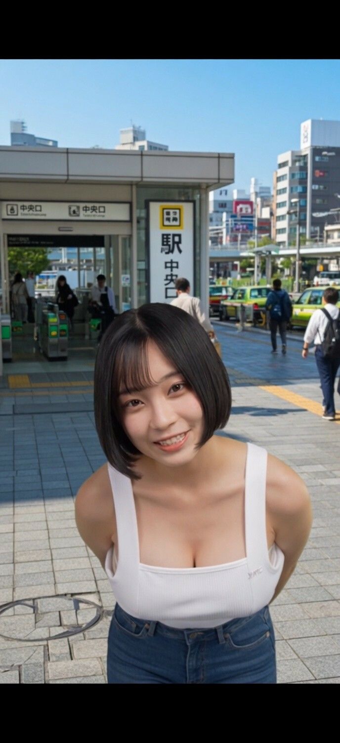 【AI生成作品part3.4】 ザーメンを観察し試飲する白人女子大生アンナちゃんとフリーおっぱい美女 画像2