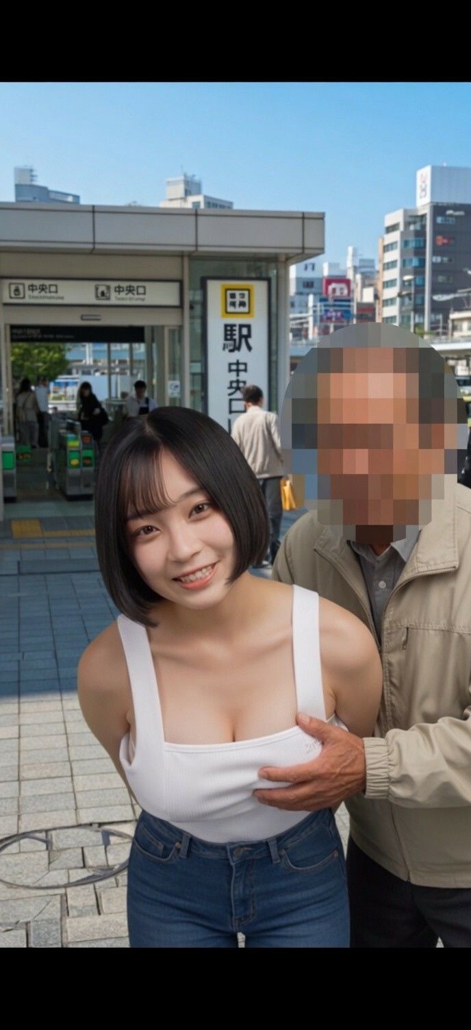 【AI生成作品part3.4】 ザーメンを観察し試飲する白人女子大生アンナちゃんとフリーおっぱい美女 画像4