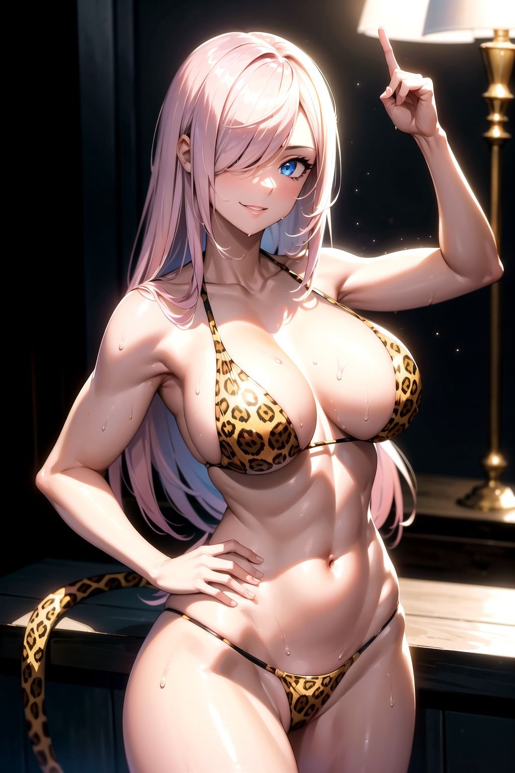 ヒョウ柄水着イラスト集_part1 サンプル4