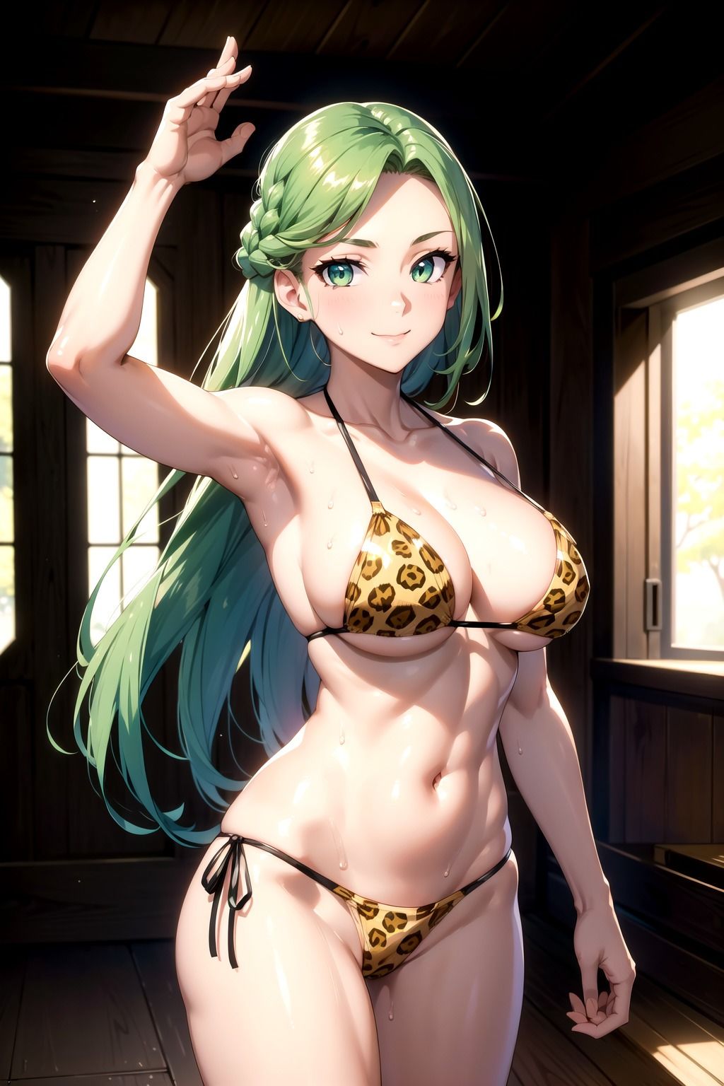 ヒョウ柄水着イラスト集_part2 サンプル4