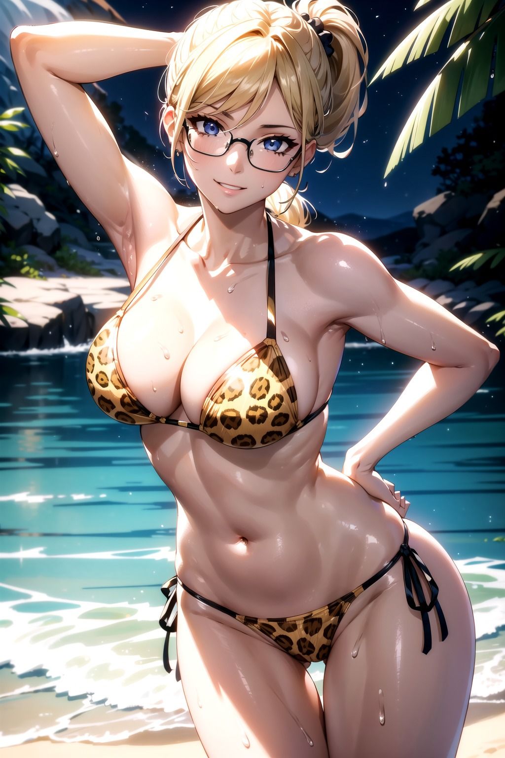 ヒョウ柄水着イラスト集_part2 サンプル8