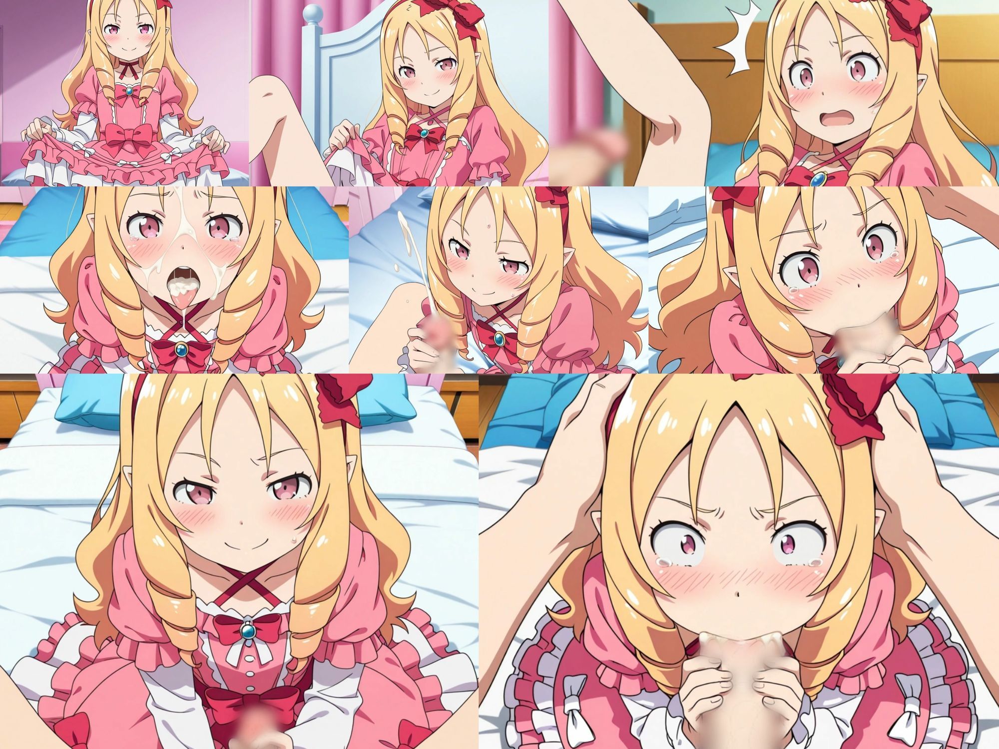 エロマン○先生ぷにまんにペン入れ作業8