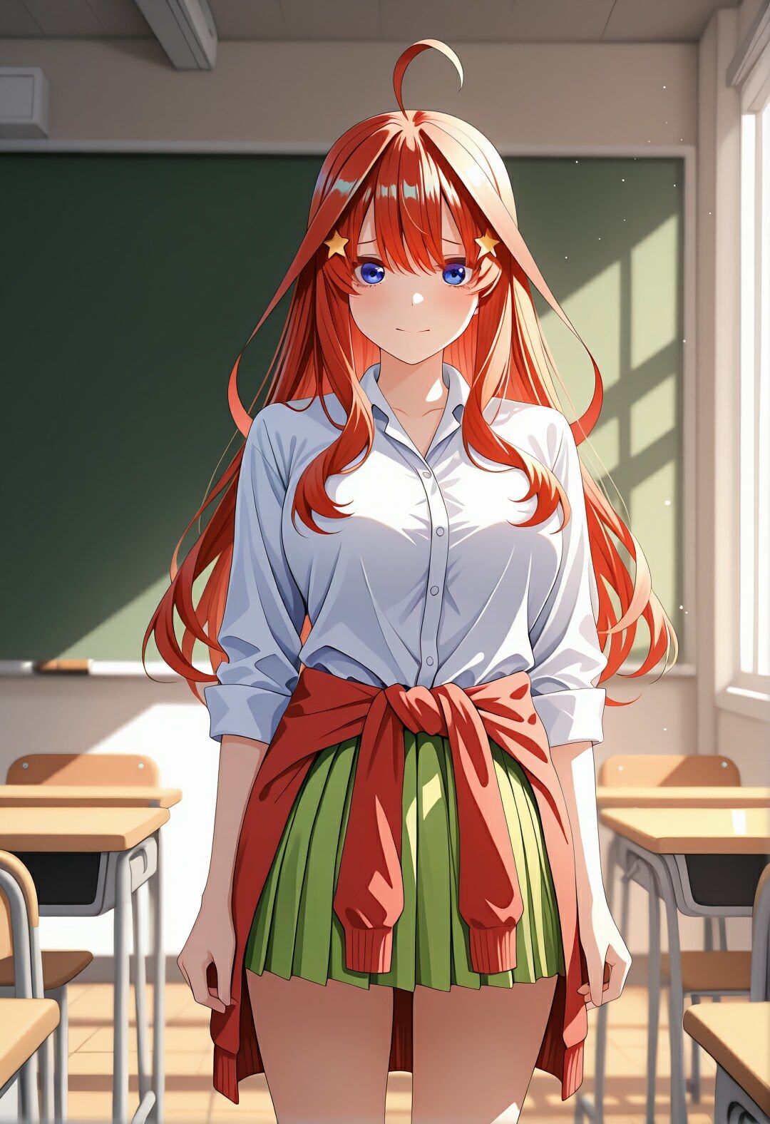 【エロ漫画】五等分のSEX 学園編 〜中〇五月の場合〜1