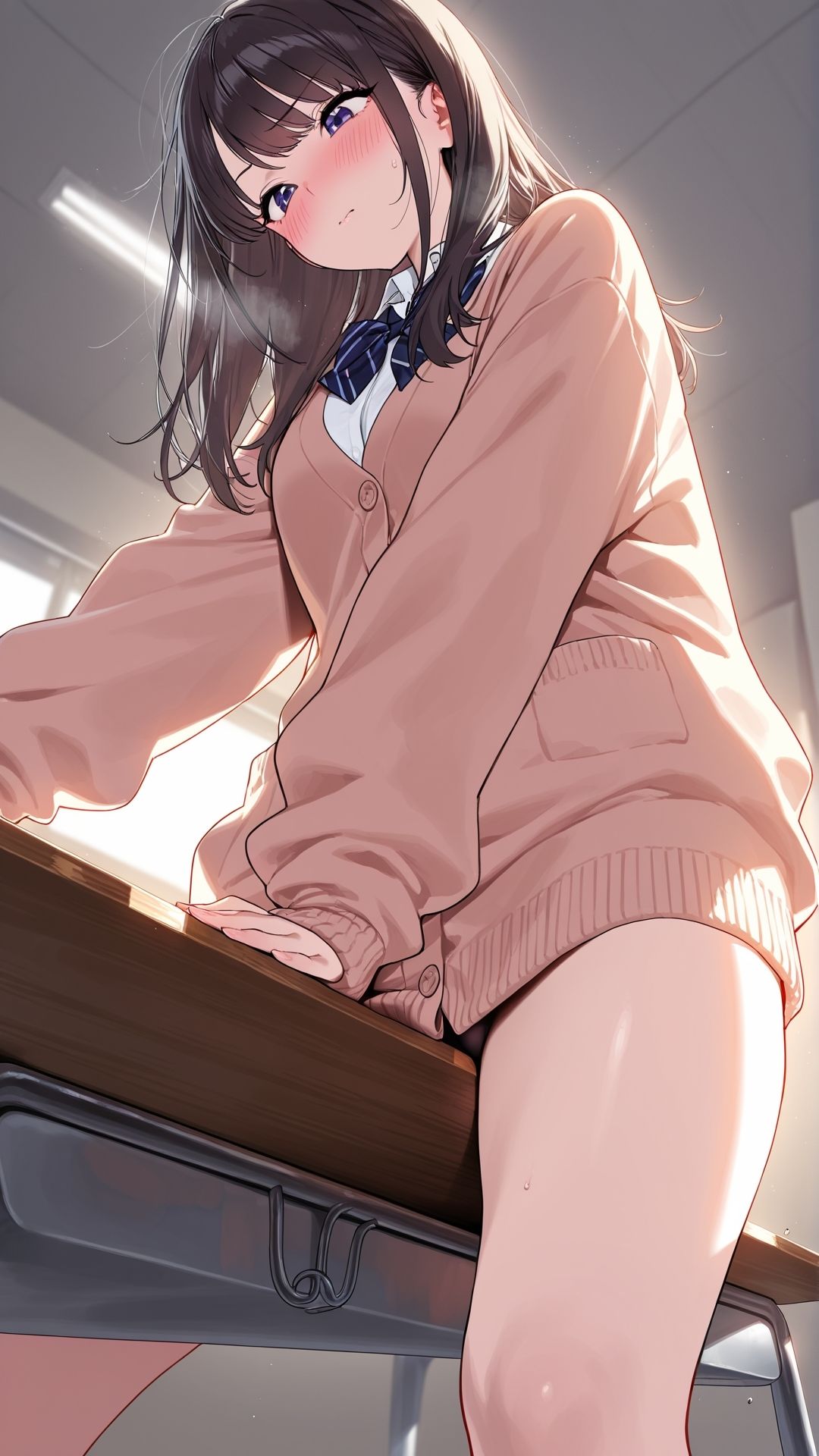 【角オナニー動画】きもちいい角を見つけちゃった女の子たち12本〜パート（7）〜セーラー服とブレザーの女の子たち サンプル5