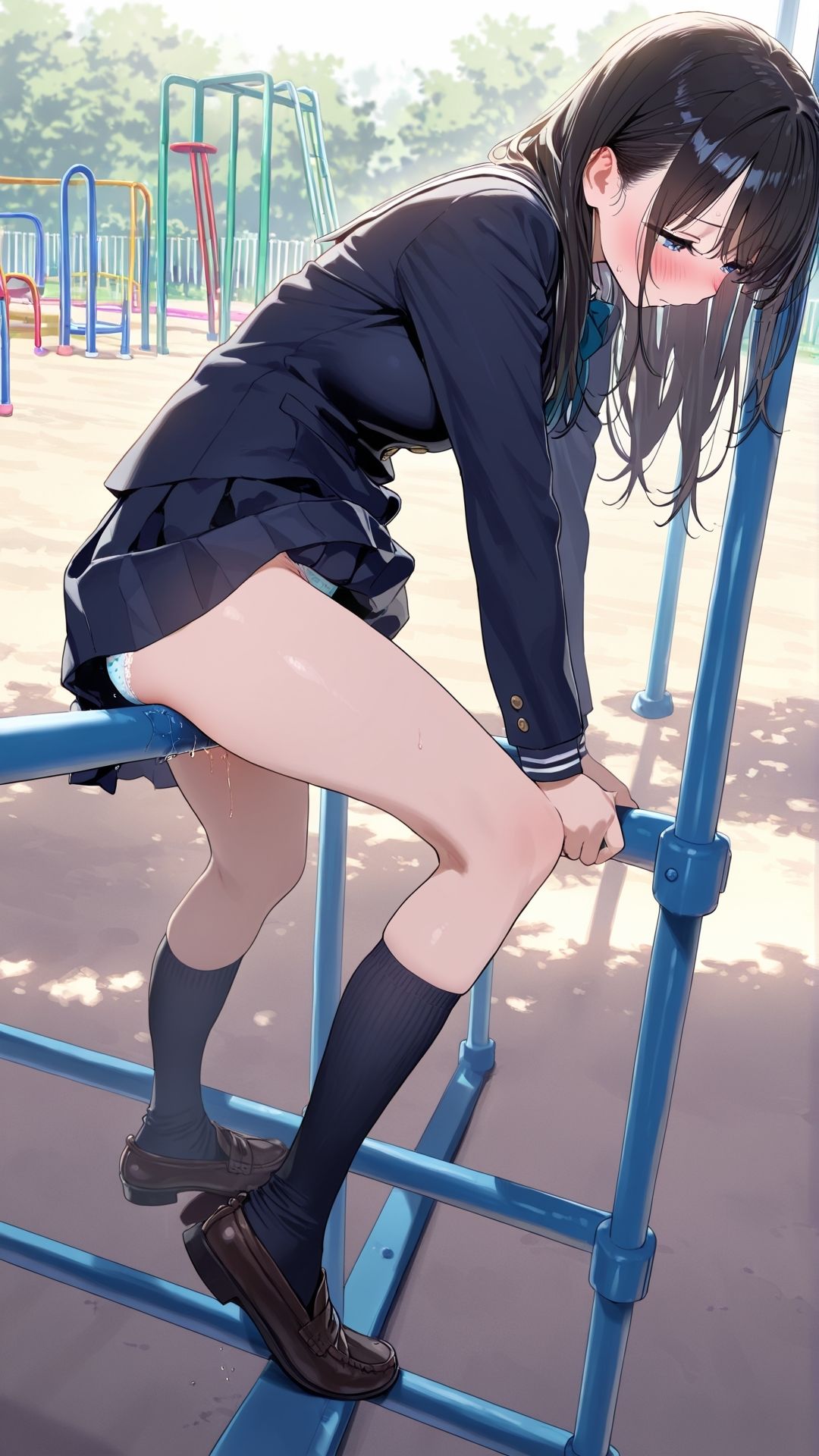 【角オナニー動画】きもちいい角を見つけちゃった女の子たち12本〜パート（7）〜セーラー服とブレザーの女の子たち サンプル7
