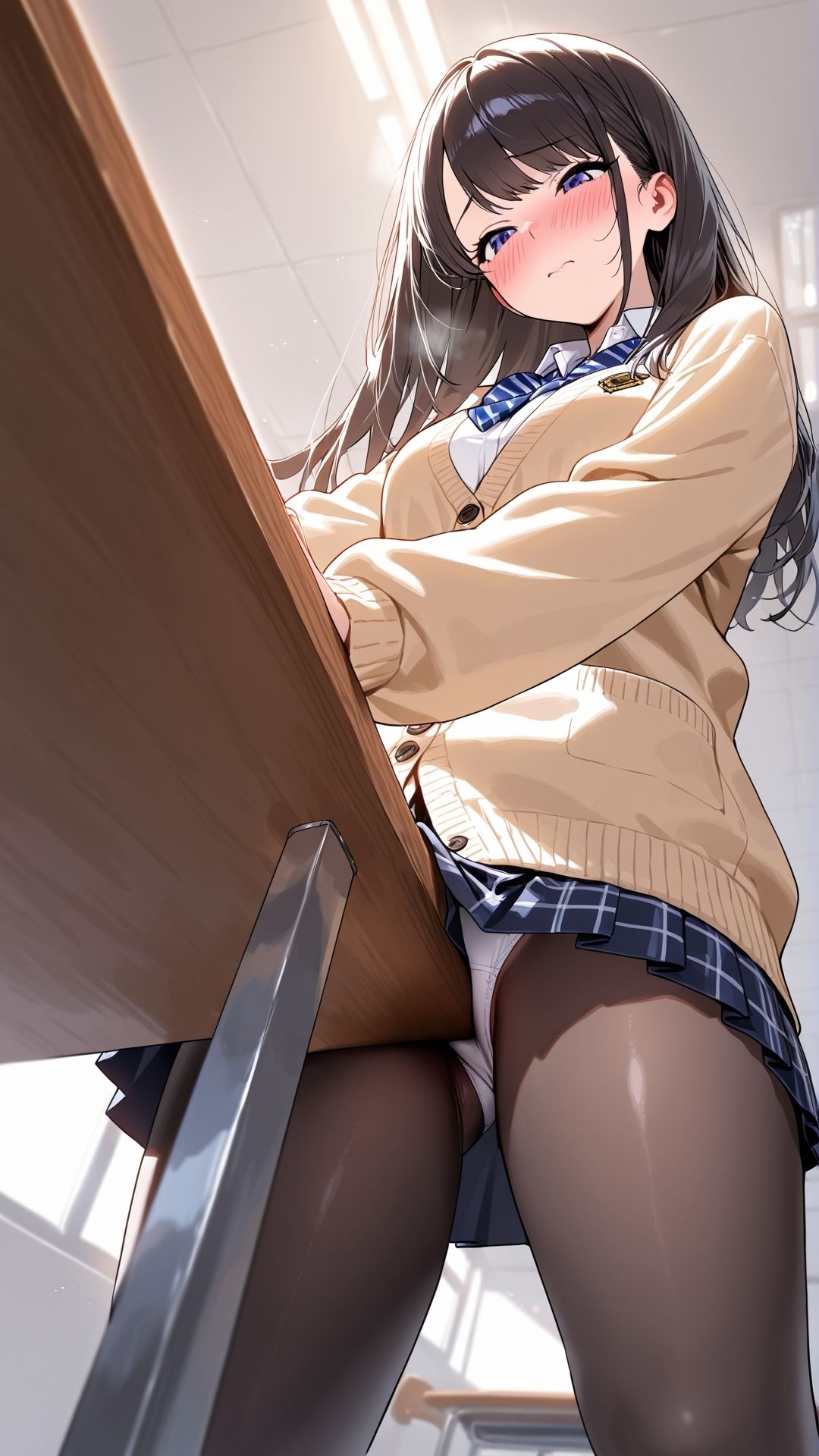 サンプル-【角オナニー動画】きもちいい角を見つけちゃった女の子たち12本〜パート（8）〜セーラー服とブレザーの女の子たち - サンプル画像