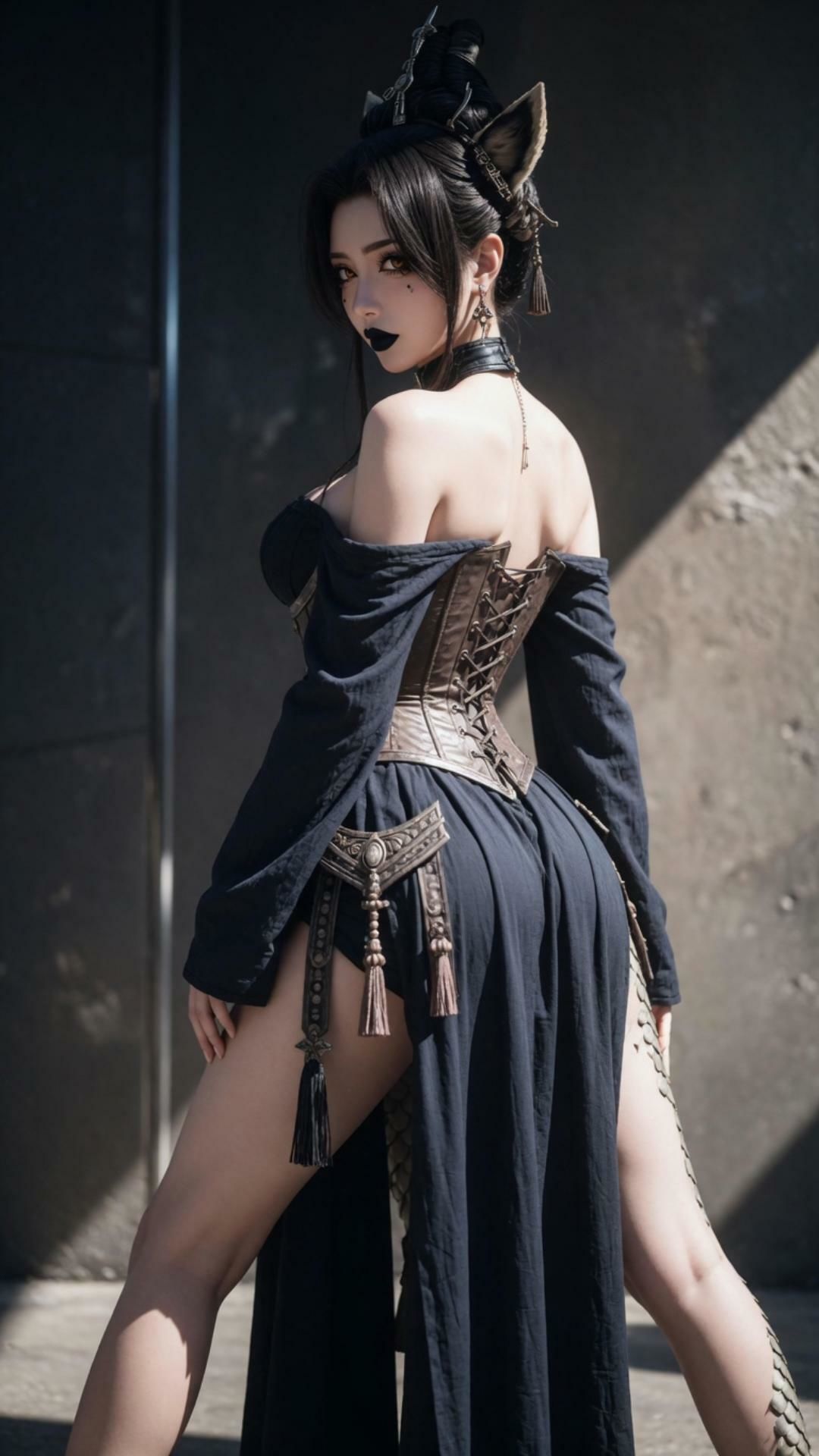 中世獣人 コンカフェバロンのコスプレーヤーさん「ちょっと色っぽく踊ってみた」 2 画像5