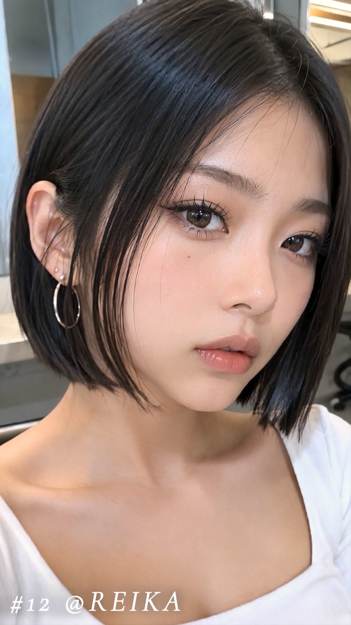 美容室に行っただけなのに4回も大量顔射された私…。おしゃれなクール系美容女子たち20人、Before＆After顔射オムニバス【4K縦動画】 画像8