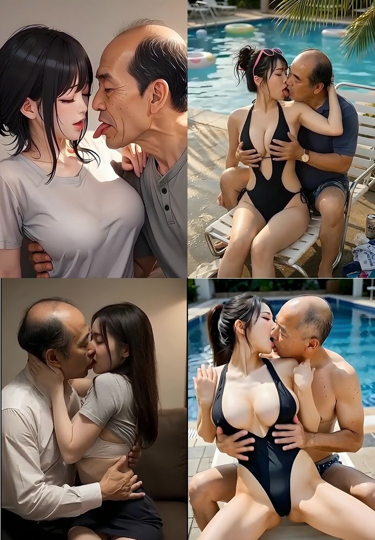 サンプル-美女とおじさんのディープキス キス好き大集合♪ 2 - サンプル画像