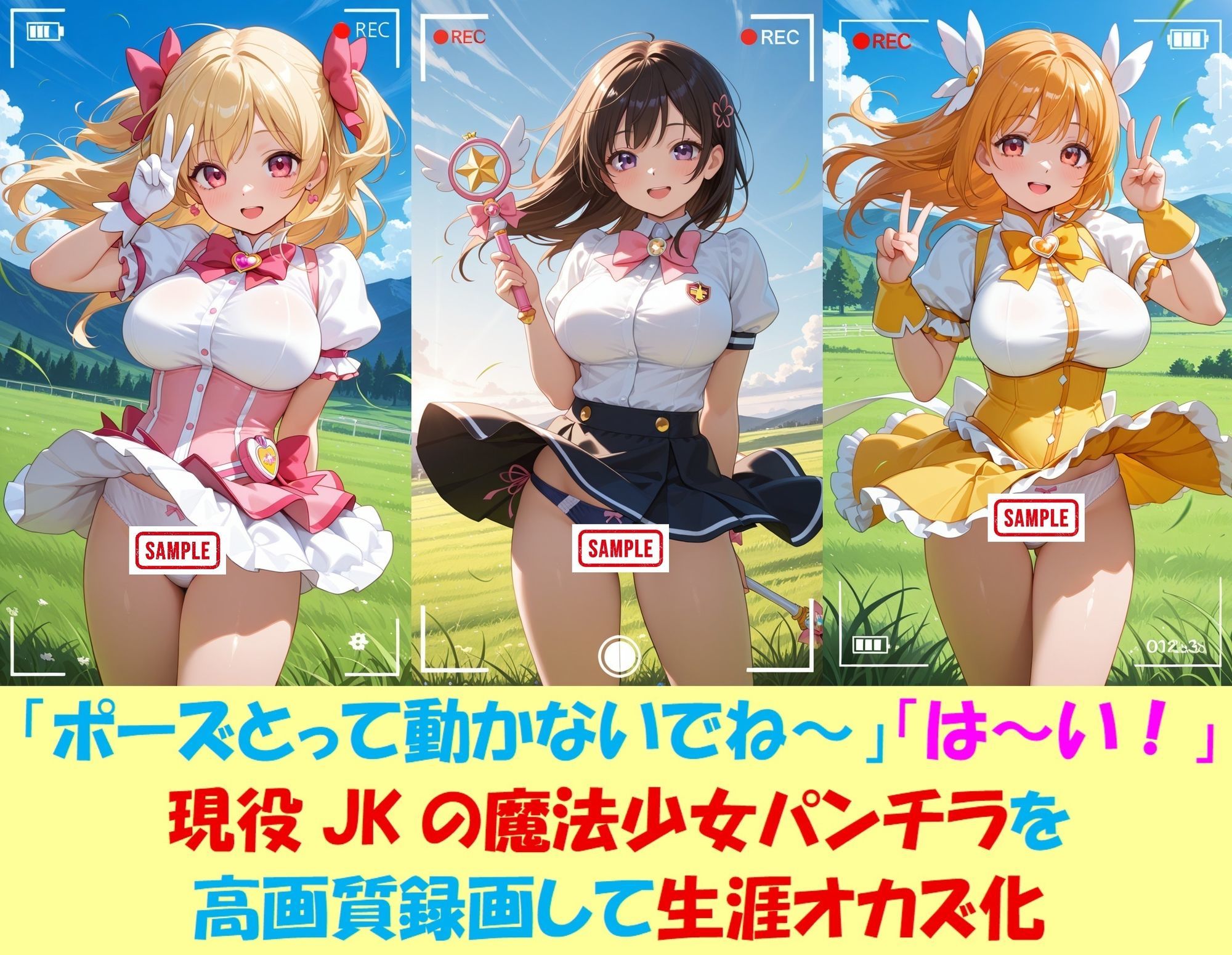 現役J○が撮影会でパンチラを撮られ生涯オカズ化3―魔法少女に変身してご奉仕― 画像7