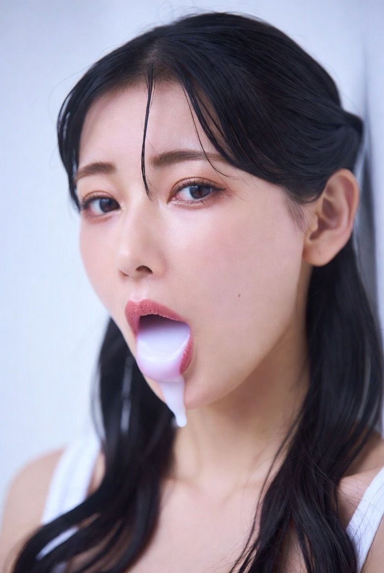 舌射・口内射精 画像集