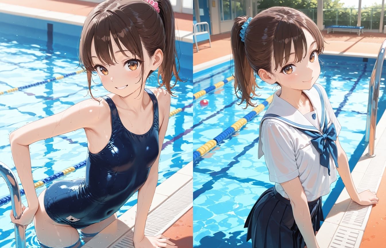私立女子校秘密のプール授業_2