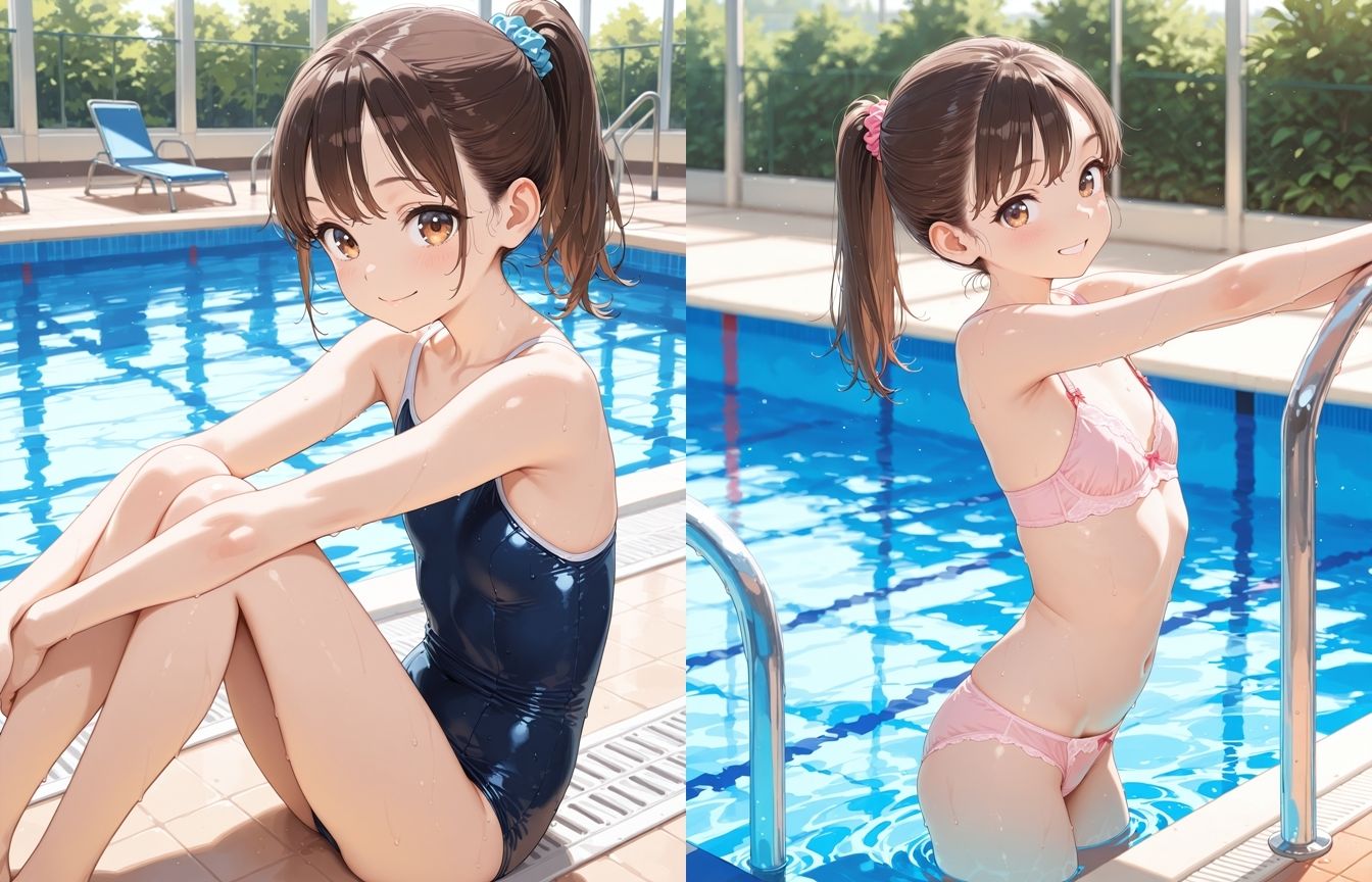 私立女子校秘密のプール授業_3