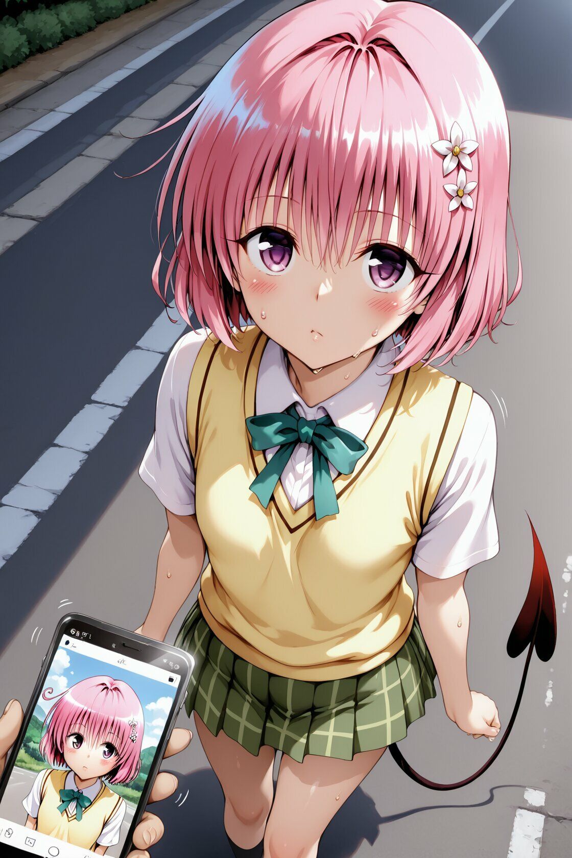 特殊な催●アプリを使って エッチモードになった美少女たち 画像1