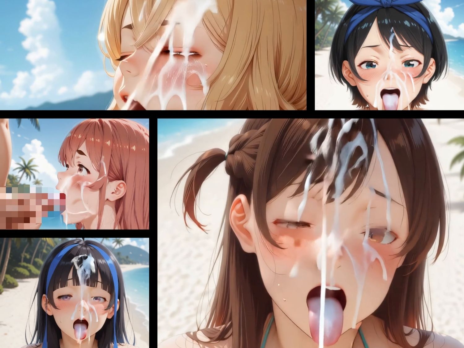 水着の彼女、犯します  〜砂浜凌●プレイ〜  【動画＆イラストセット】 画像7