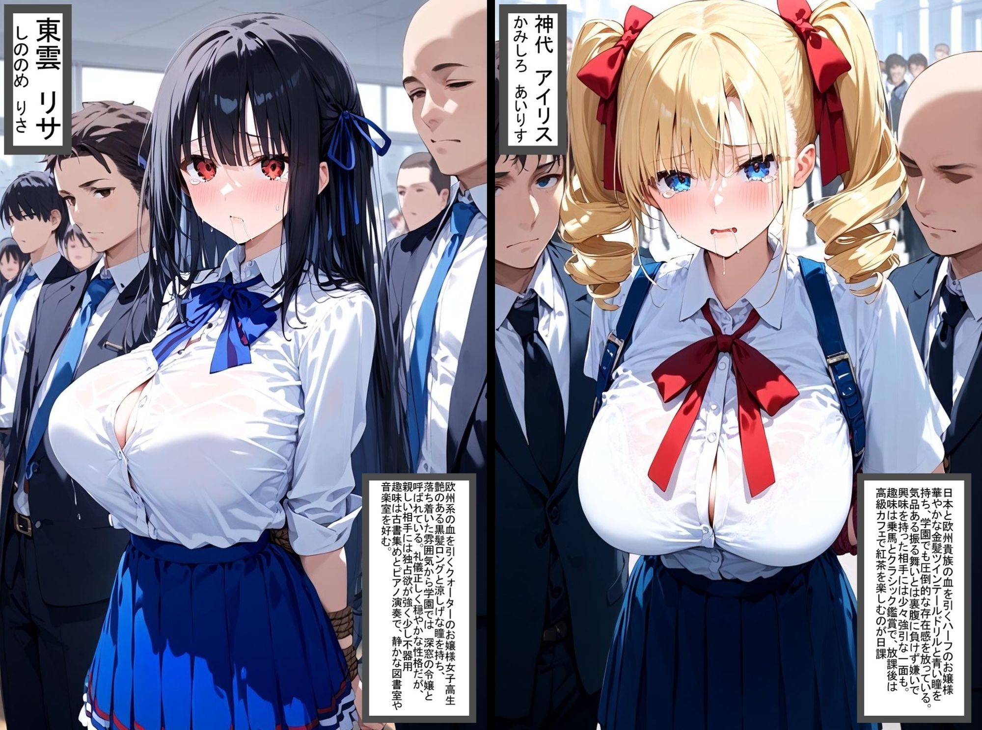 2人の狙われたJK 性奴●化計画（リサ・アイリス） サンプル1