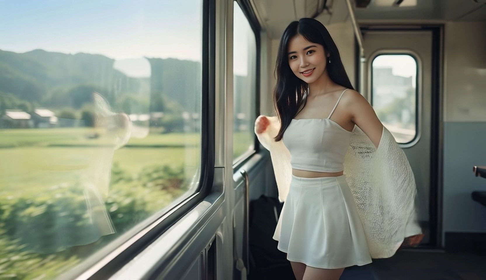 休日の朝、小さな旅と秘密の車内。 画像1