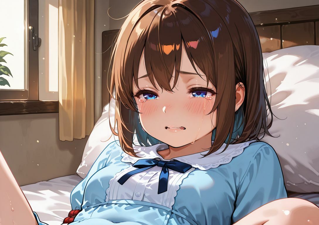 【4Kアニメ動画】泣いてる ちっぱいJ〇を誘〇・拘束・中出ししてみた しらなみ まな サンプル画像 4