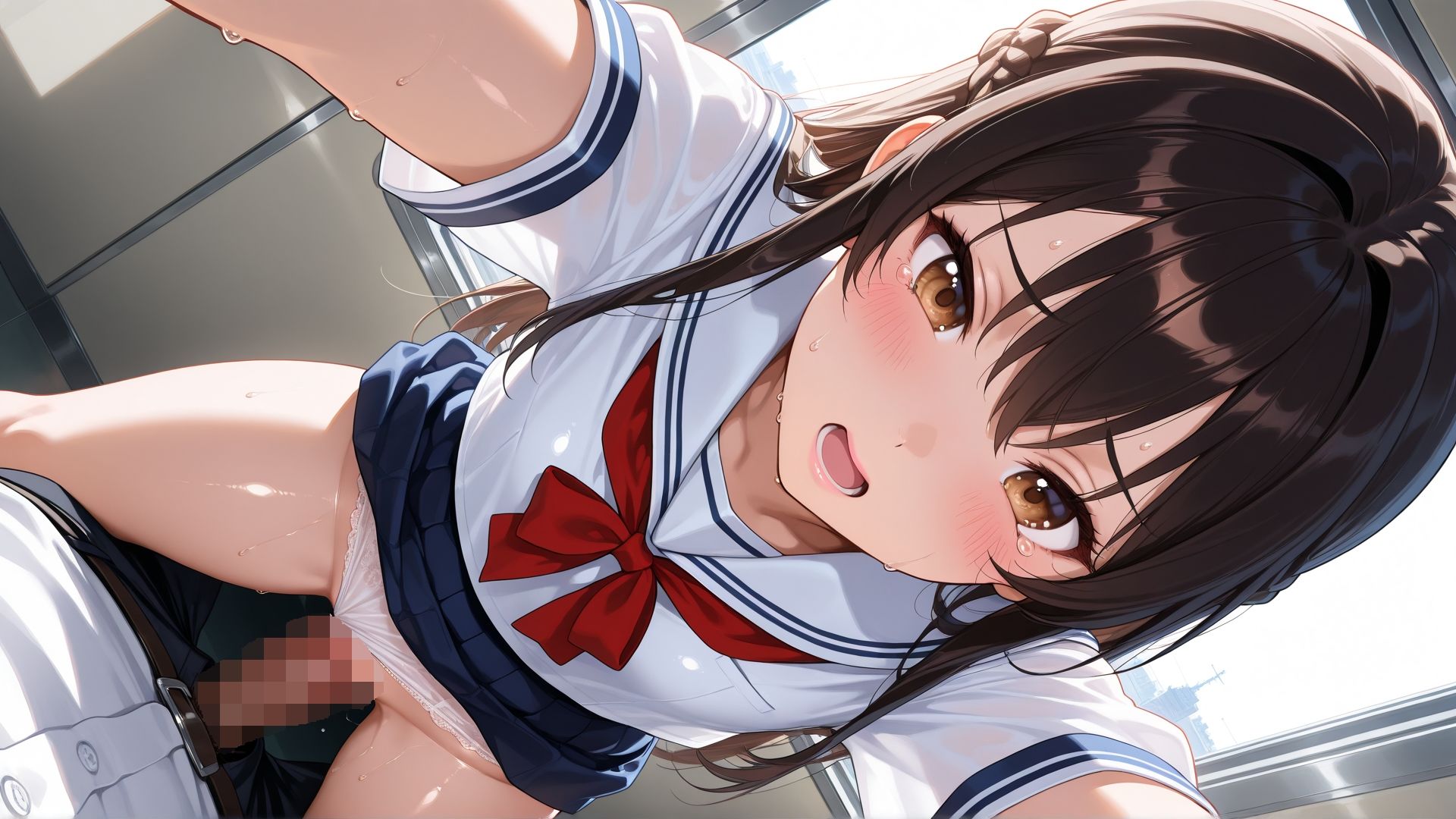 淫乱J◯痴●電車で乱れ咲き サンプル2