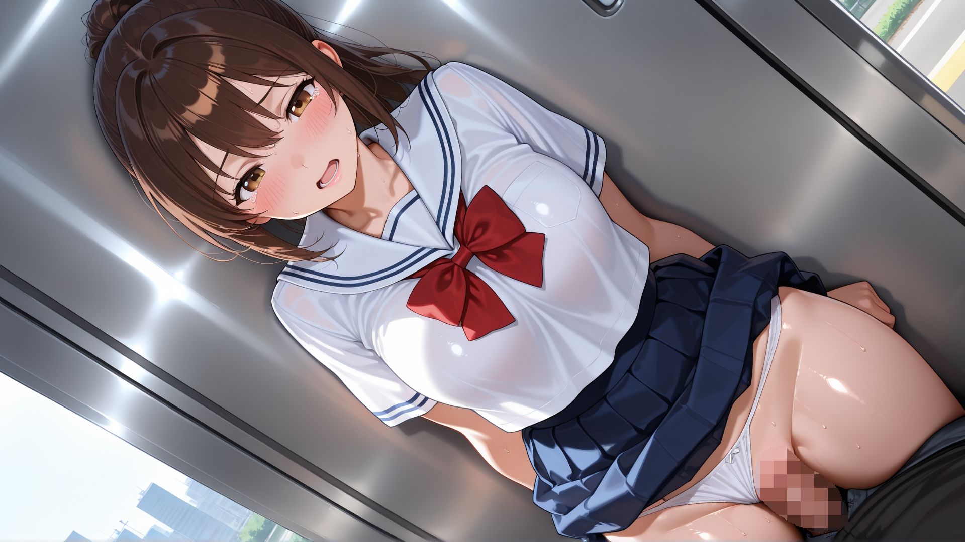 淫乱J◯痴●電車で乱れ咲き サンプル4