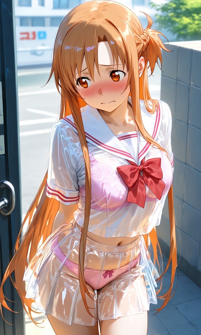 ア〇ナ スケスケセーラ服でHな日常 画像1