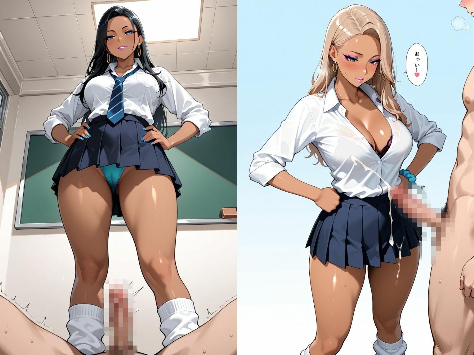 CFNM チ〇コをガン見するギャルたち-1 画像6