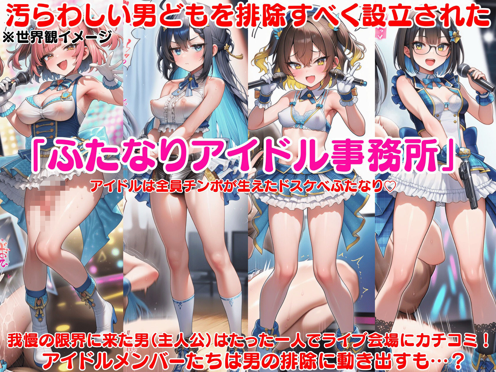 ふたなり即堕ちアイドル事務所〜ライブ会場をくっさいザーメンで埋め尽くせ〜 画像1
