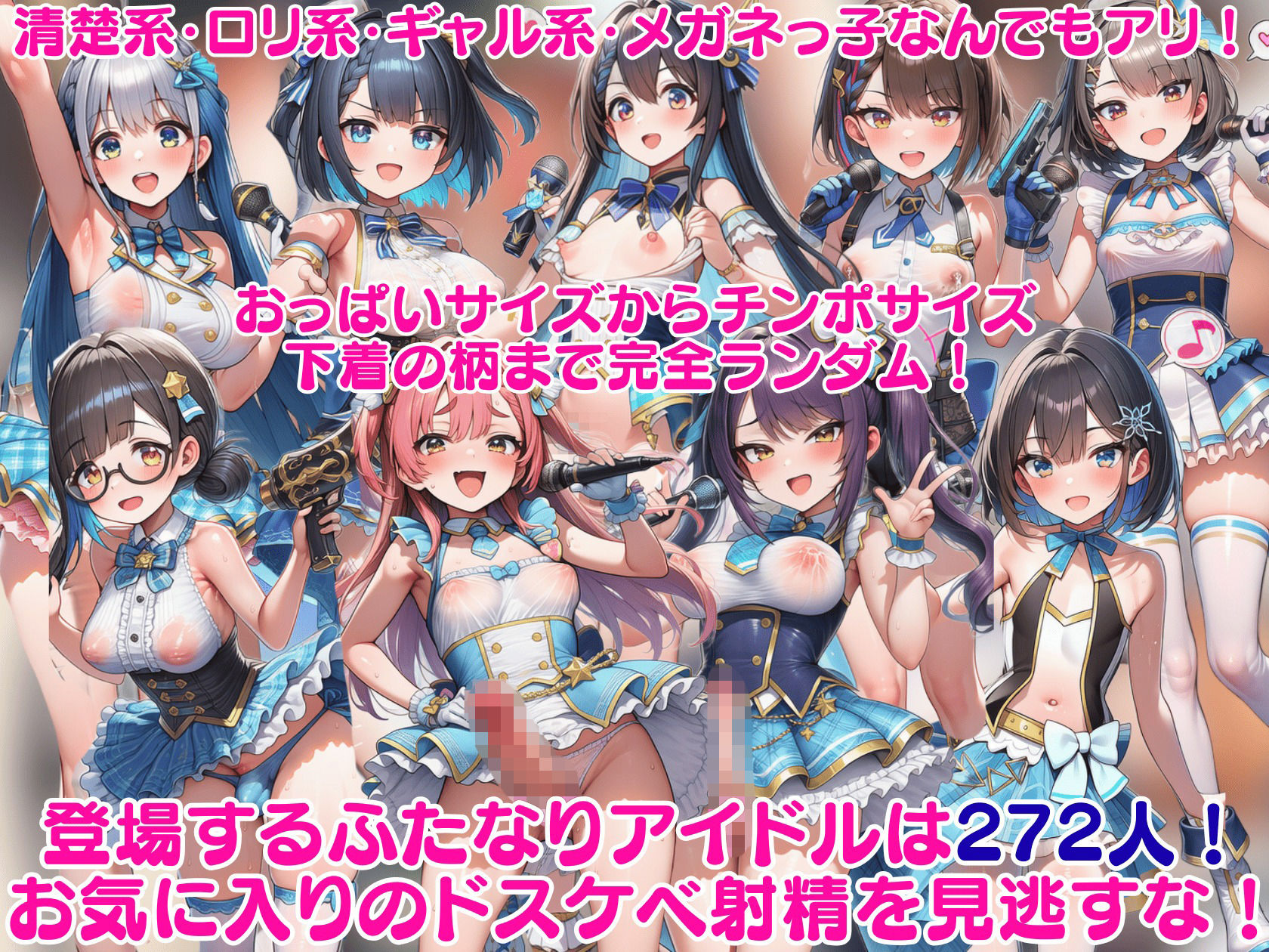 ふたなり即堕ちアイドル事務所〜ライブ会場をくっさいザーメンで埋め尽くせ〜 画像3