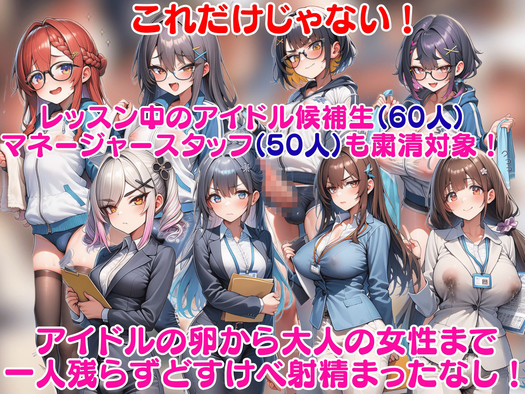 ふたなり即堕ちアイドル事務所〜ライブ会場をくっさいザーメンで埋め尽くせ〜 画像4