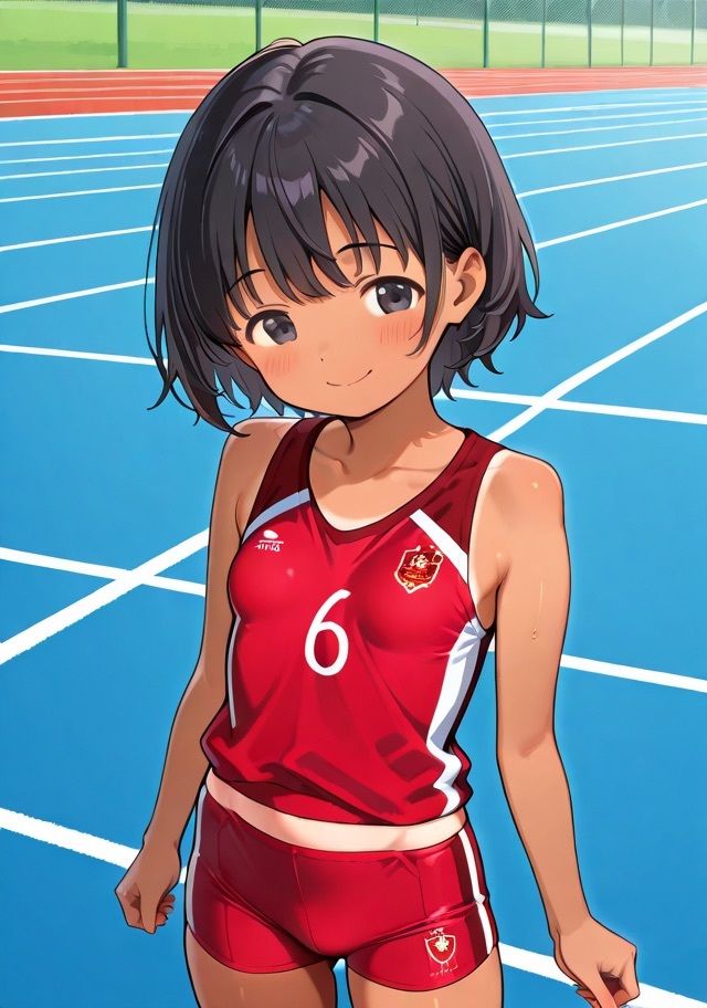 日焼け跡×つるぺた少女 陸上女子と淫乱中出しSEX 画像4