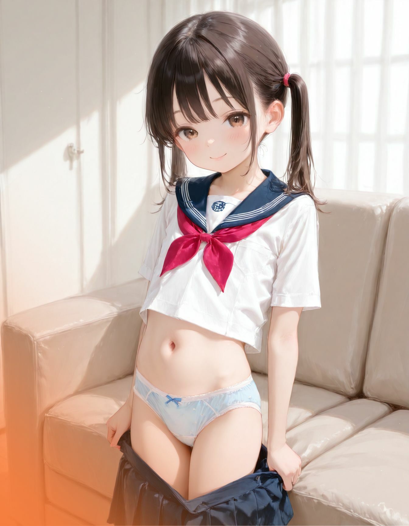 つるぺたちっぱい女子校生になったカワイイ姪っ子 サンプル画像 3