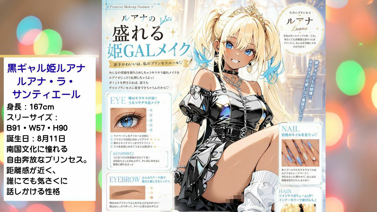 着エロアゲアゲ交尾 黒ギャル姫ルアナのバチ盛れ独占タイム 〜0距離密着メイクとルーズソックスで日焼け跡おっぱいを押しつけられちゃう〜 画像2