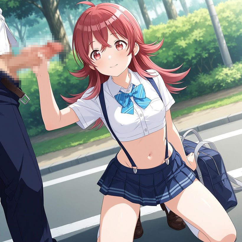 常識改変された学校で性処理をするアイドル 小〇果穂編 画像1