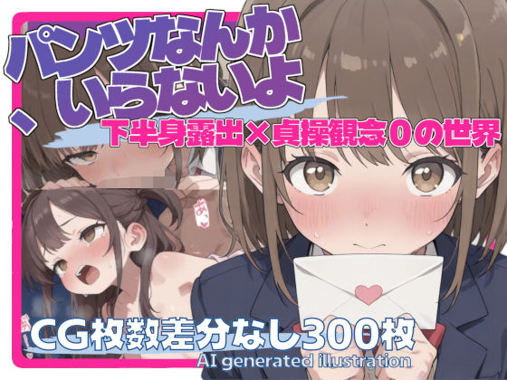 パンツなんか、いらないよ【下半身露出・貞操観念ゼロ】