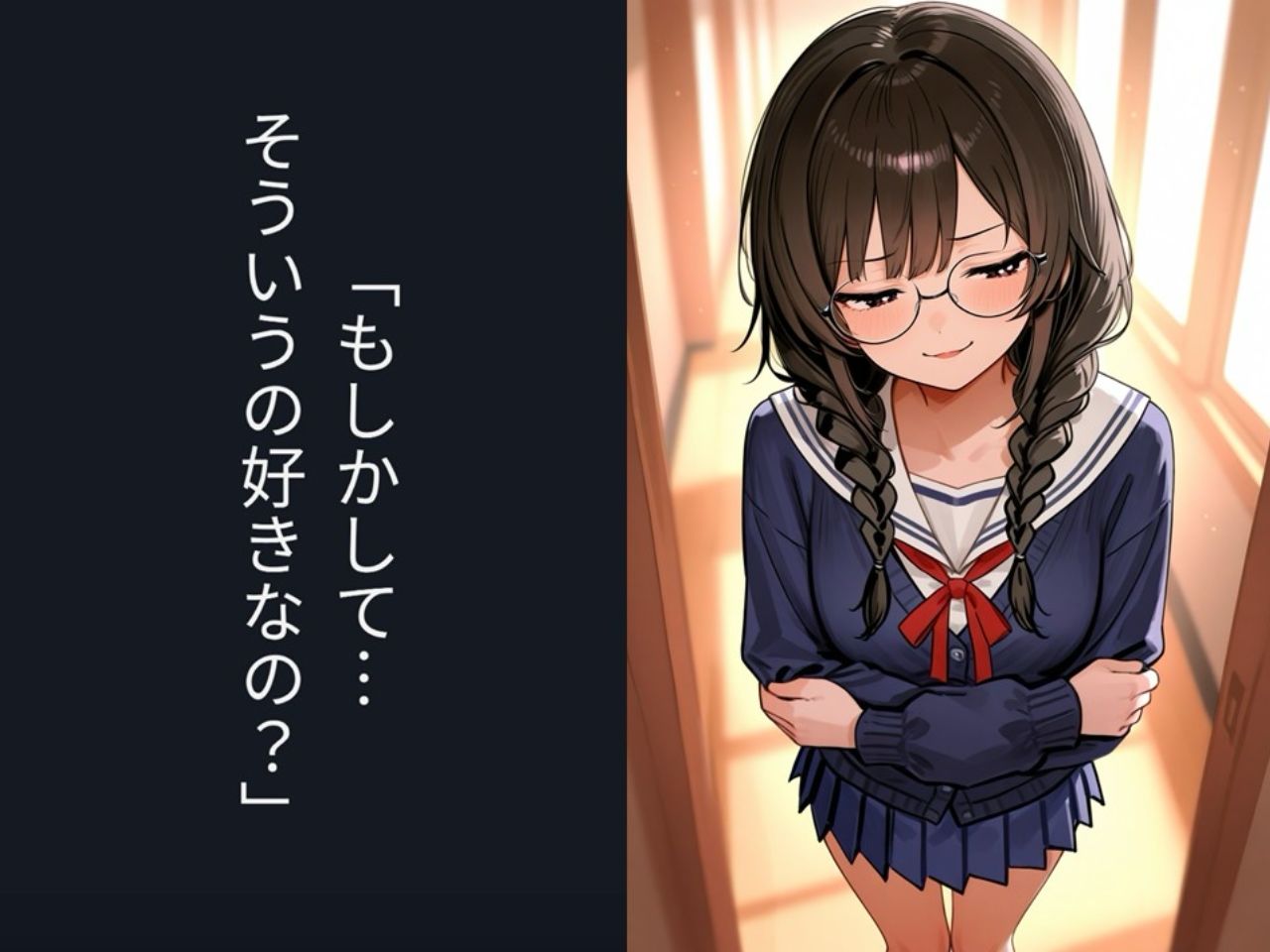 クラスの地味で大人しい眼鏡女子にマゾバレして何度も搾精される話 サンプル10