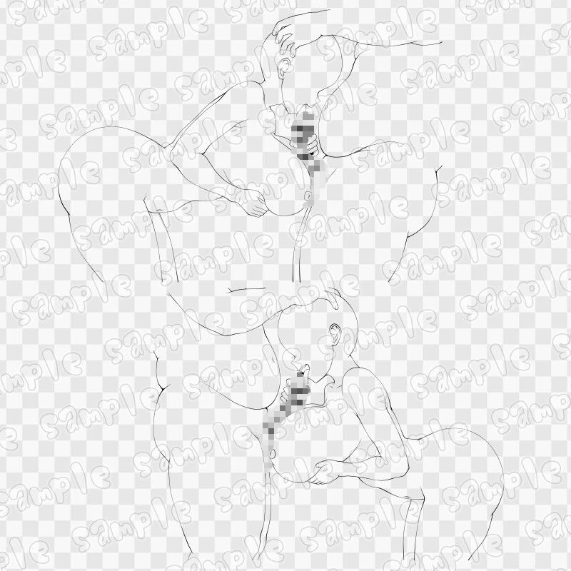 線画素材集［手］102 画像3