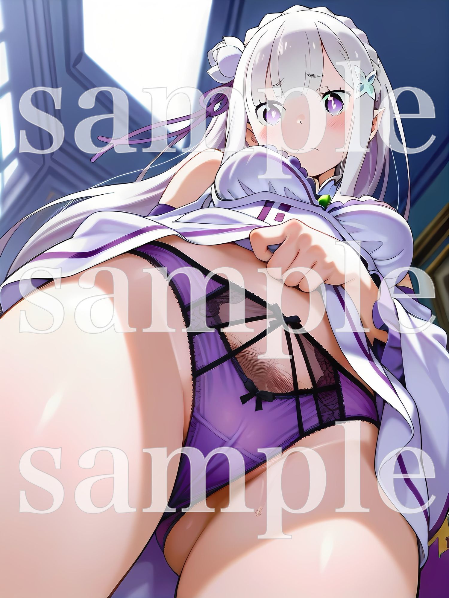 秘密のチラ見せアルバイト〜パンツを見せてもらったら陰毛まで見えちゃいました〜〇ミ〇ア編4