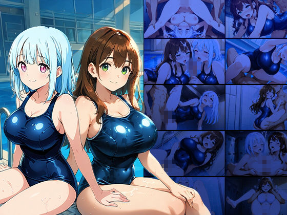 爆乳スク水姉妹が顧問教師と淫らな特別トレーニング【4K】 画像1